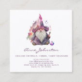 水彩マジック格言ウィザードパープル スクエア名刺 (裏面)