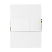 水彩マゼンタレッドアマリ結婚リス 招待状ベリーバンド (裏面例)