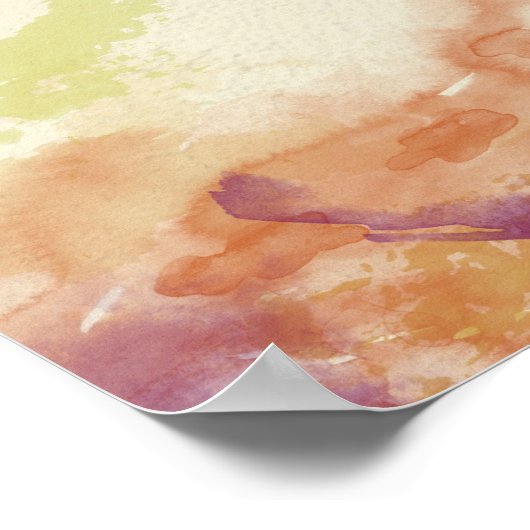 水彩マップ ポスター (角)