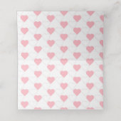 水彩ママ&ベビーゾウハート模様 プレイスカード (内部開封)