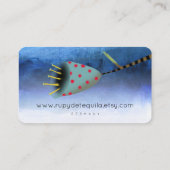 水彩マリンブルー 名刺 (裏面)
