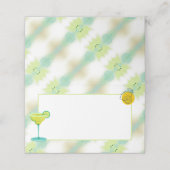 水彩マルガリータライム空白の食品ラベル又は プレイスカード (外部開封)