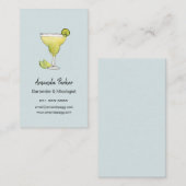水彩マルガリータ・バーテンダー、ミックスロジストビジネス 名刺 (正面/裏面)