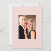 水彩マルサラとブッシュ フラワー ウェディング セーブザデート (裏面)