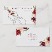 水彩マルサラフラワーバイオリオン 名刺 (正面/裏面)