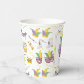 水彩マルディグラスマスクパーソナライズされたパーティー 紙コップ (右)