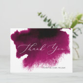 水彩マルローワイン、レッドワインラグジュアリー感謝カード 招待状 (スタンド正面)