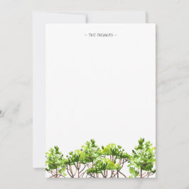 水彩マングローブパーソナライズされたノートカード ノートカード