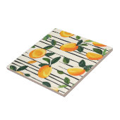 水彩マンゴー模様(緑離れ付) タイル (側面)