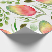 水彩マンゴー |パターン |果実 ラッピングペーパー (角)