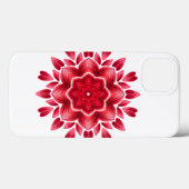水彩マンダラアート – レッドローズ花びらフラワーカ Case-Mate iPhoneケース (裏面 (横))
