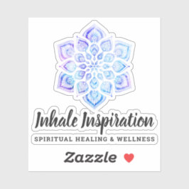 水彩マンダラメタフィジカルスピリチュアルロゴ シール