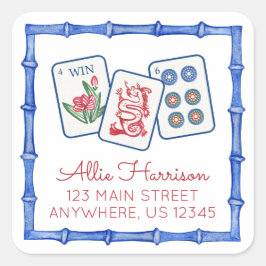 水彩マージャン牌 返送先 スクエアシール