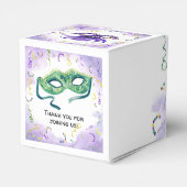 水彩マーディグラス・ファットチューズデーパーティー フェイバーボックス (裏面サイド)