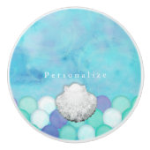 水彩マーメイドはかりで測カスタムドレッサーキャビネット セラミックノブ (正面)