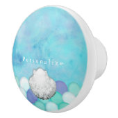 水彩マーメイドはかりで測カスタムドレッサーキャビネット セラミックノブ (右)