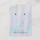 水彩マーメイドアーティザンイヤリングディスプレイカード コーリングカード (正面)