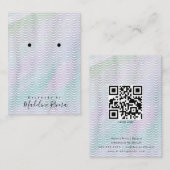 水彩マーメイドアーティザンイヤリングディスプレイカード コーリングカード (正面/裏面)