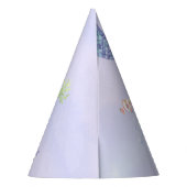 水彩マーメイドテール1st誕生日パーティー パーティーハット (裏面)