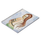 水彩マーメイドモノグラムスパイラルノート ノートブック (左側)