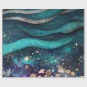 水彩マーメイド包装紙 ラッピングペーパー (フラット)