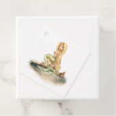 水彩マーメイド航海のパーティー フェイバータグ (インサイチュ)