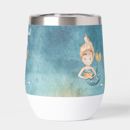 水彩マーメイド集団かわいいモダンズ結婚チーム (背面)