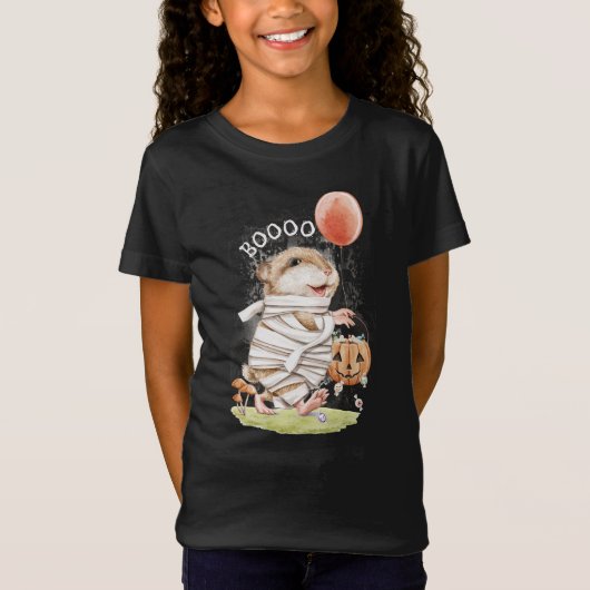 水彩ミイマハムスターハロウィーン Tシャツ (正面)