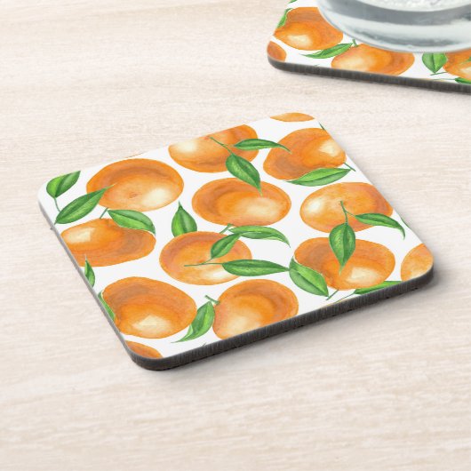 水彩ミカン コースター (左側)