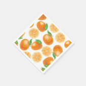 水彩ミカン スタンダードカクテルナプキン (角)