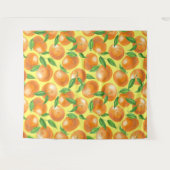 水彩ミカン タペストリー (正面(横))