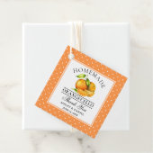 水彩ミカン・ドット・オランゲ結婚チェロ感謝していの フェイバータグ (インサイチュ)