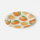 水彩ミカン ペーパープレート (アングル)