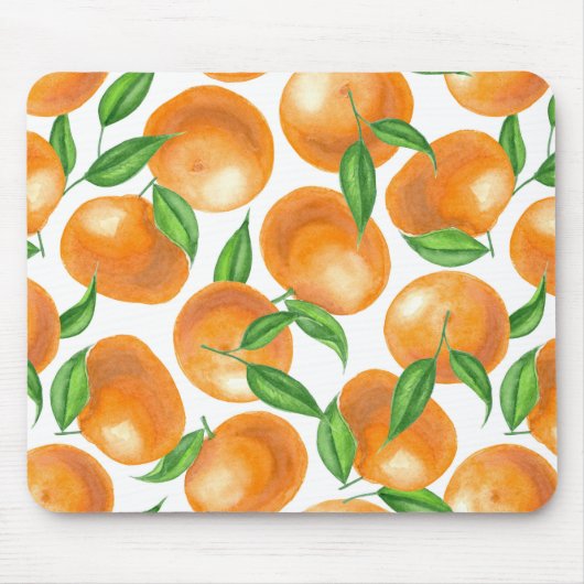 水彩ミカン マウスパッド (正面)