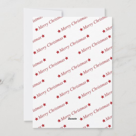 水彩ミスタルトウ赤いリボンフレームクリスマス シーズンカード (裏面)