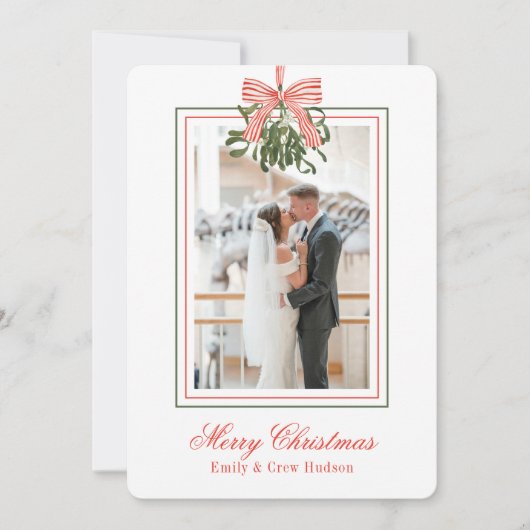 水彩ミスタルトークリスマスフォト シーズンカード (正面)