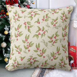 水彩ミスタルトーベリークリスマス クッション