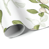 水彩ミスタントウインターウスタープラントシームレスパターン ラッピングペーパー (ロールコーナー)