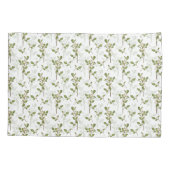 水彩ミスタントウインターウスタープラントシームレスパターン 枕カバー (裏面-左)