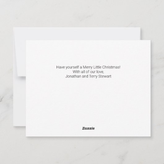 水彩ミスタントーカスタムクリスマスカード シーズンカード (裏面)