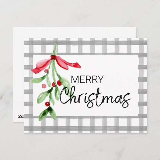 水彩ミスタントーカスタムクリスマスカード シーズンカード (正面/裏面)