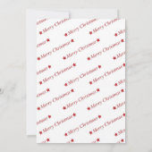 水彩ミスタントー金ゴールドクリスマスフォト シーズンカード (裏面)