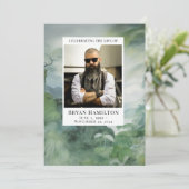 水彩ミスティ森林葬儀プログラム 招待状 (スタンド正面)