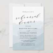 水彩ミスト |リハーサルディナー招待状 招待状 (正面)