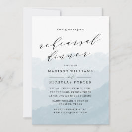 水彩ミスト |リハーサルディナー招待状 招待状