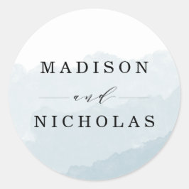 水彩ミスト |結婚式の引き出物スタンプ ラウンドシール