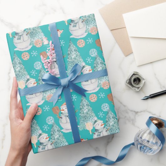 水彩ミニピックボール包装紙 ラッピングペーパー (ギフト)