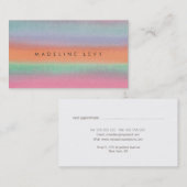 水彩ミニマルモダンアポイントメント事業 予約カード (正面/裏面)