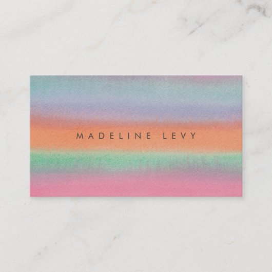 水彩ミニマルモダンアポイントメント事業 予約カード (正面)