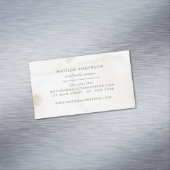 水彩ミニマル抽象芸術天然エレガントシンプル マグネット名刺 (インサイチュ)